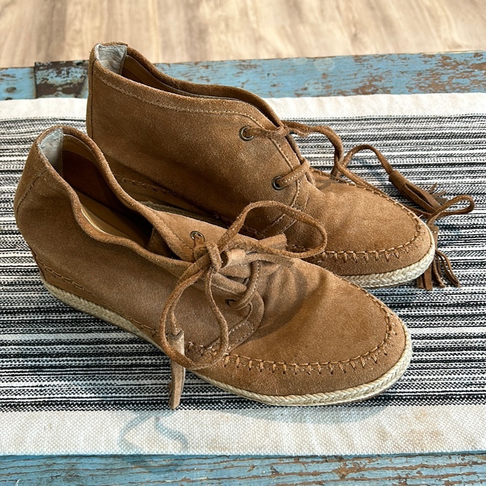 Crown Vintage Brown Wedge Shoes